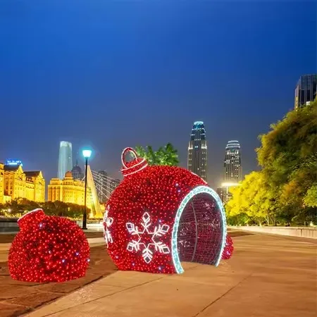 NEW Giant Illuminatied Decorative Outdoor Christmas LED 3D Ball Shape Motif Light