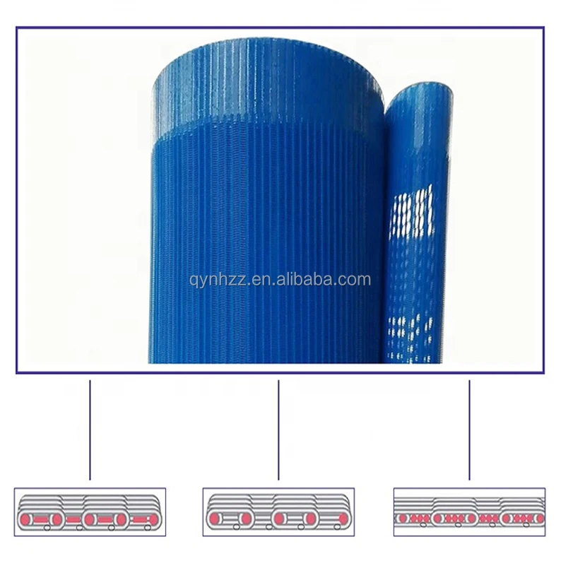 factory vacuum pressing sludge treatment polyester spiral dryer polyester fabric screw mesh belt
