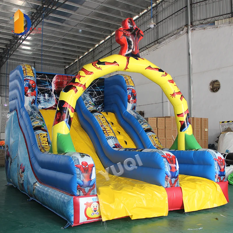 Inflatable water slides carnival games pvc tarpaulin strong metrial wet slides for children