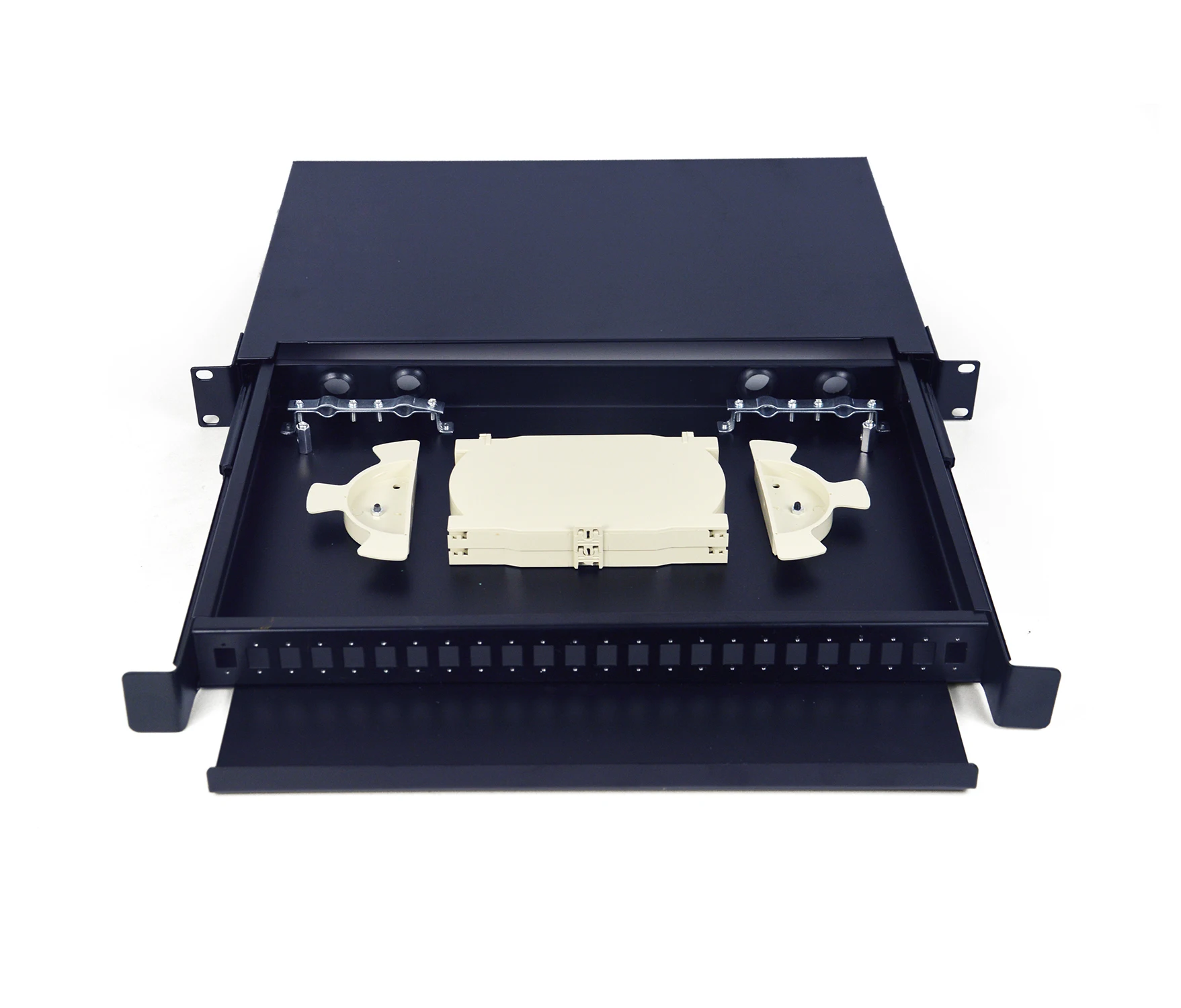 1U 24  Port  sliding Rack Mount  fibre optic distribution frame patch panel ODF