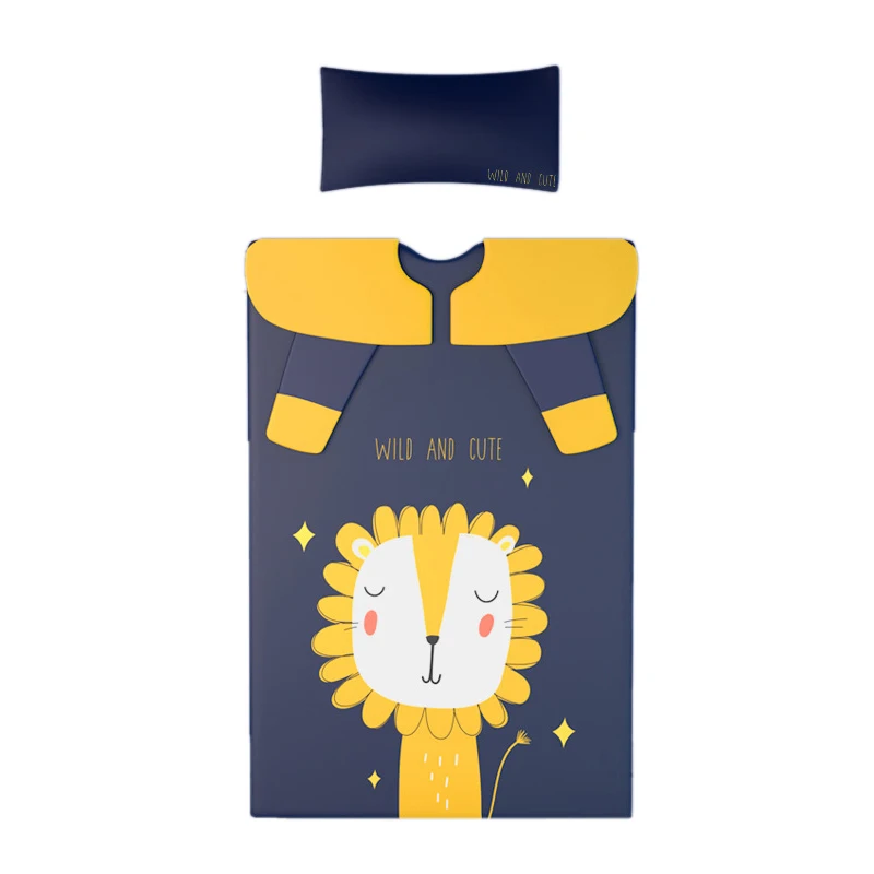 Autumn and winter cartoon cotton baby sleeping bag for children all seasons universal anti-kick by the magic