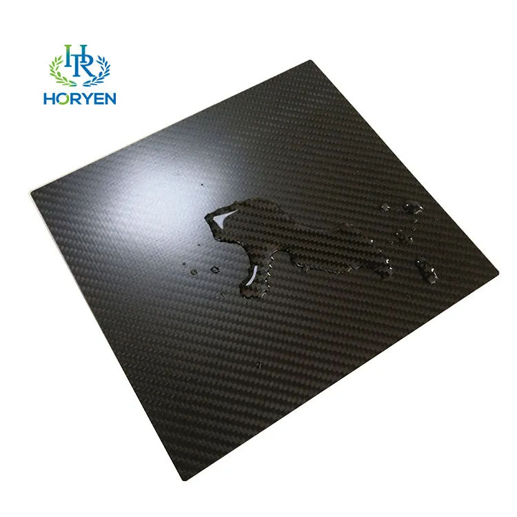 High precision custom size corrosion resistant glossy matte full carbon fiber plate