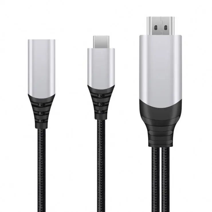 2m Type-C to HDTV 4K HD Output SUPPORT NINTENDO 100W PD CHARGER Charging cable