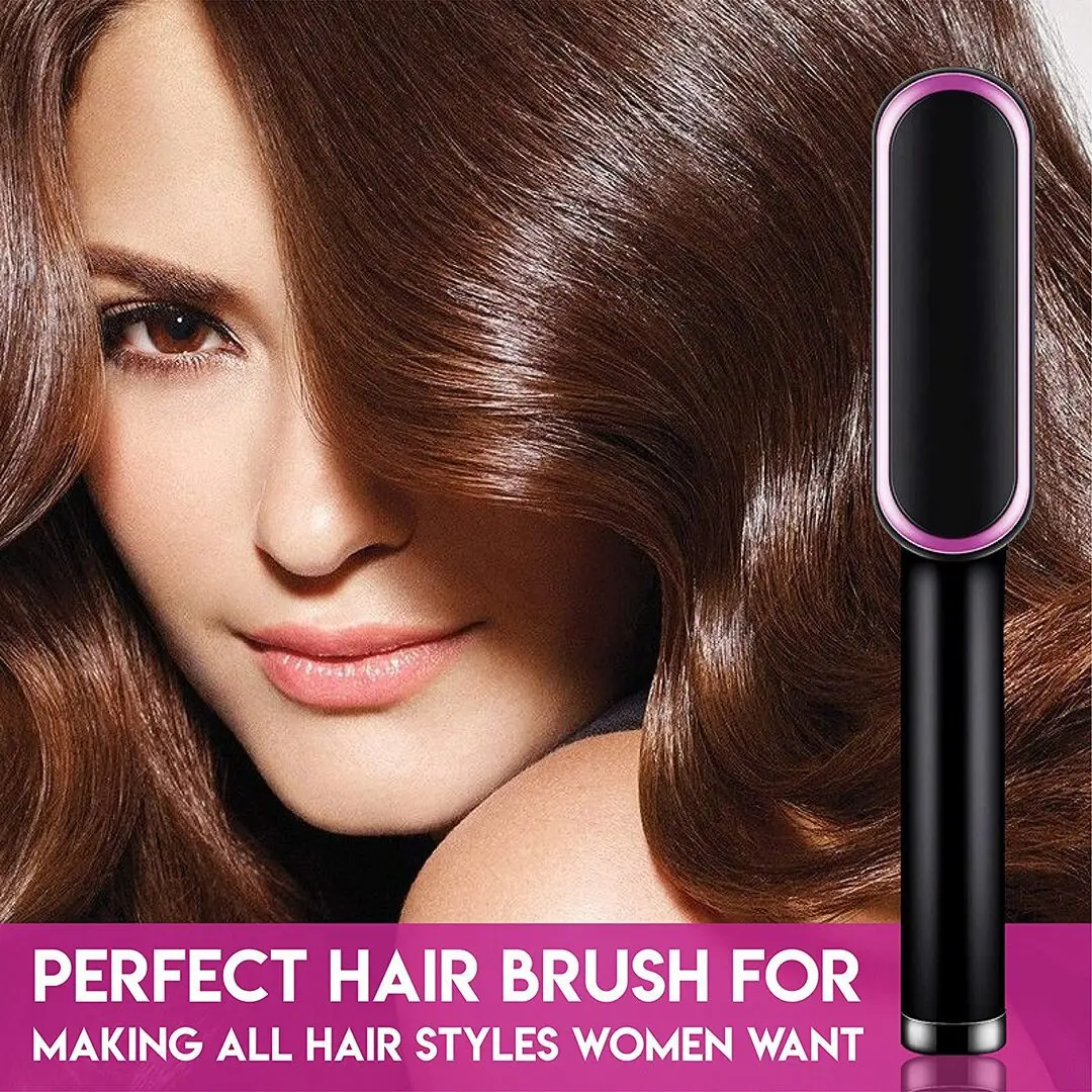 Fast Heating Ionic Straightener Brush air Straightener Brush Hot Comb Hair Tools for Styling