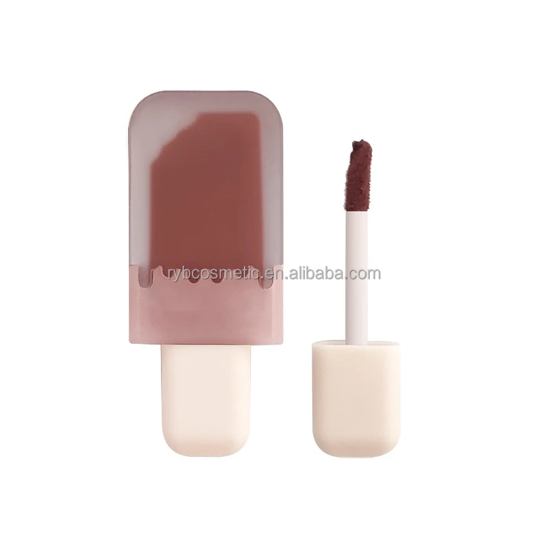 from lot Cute Ice Cream Lip Gloss Moisturizing Lip Glaze Lip Gloss Vegan Cosmetics Makeup Wholesale Custom