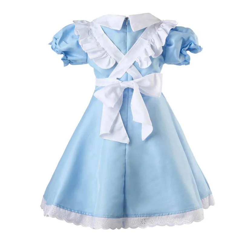 Kids Girls Adventures Party Dress Up Anime Alice Wonderland Costume HCBL-022