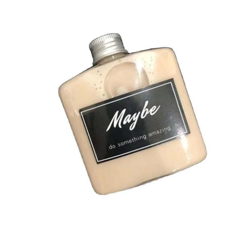 China Manufacturer Hip Flask Small Glass Bottles For Skin Care Shot Glass Bottle Body Cream Square Bottle for Shower Cream