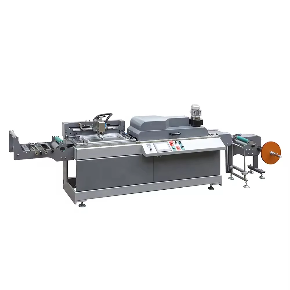 JDZ-2001 China Manufacturers 1 Color Mini Size Roll To Roll Silk Screen Printing Machine For Narrow Fabric Label, Paper