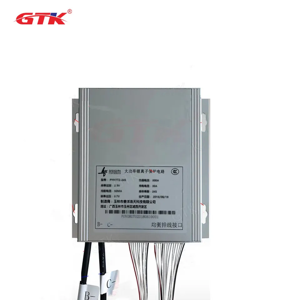 GTK 40S 144V 52S 192V 60S 220V 68S 250V 88S 320V 204S 750V 300A li ion lipo lithium battery BMS for vehicle start balance