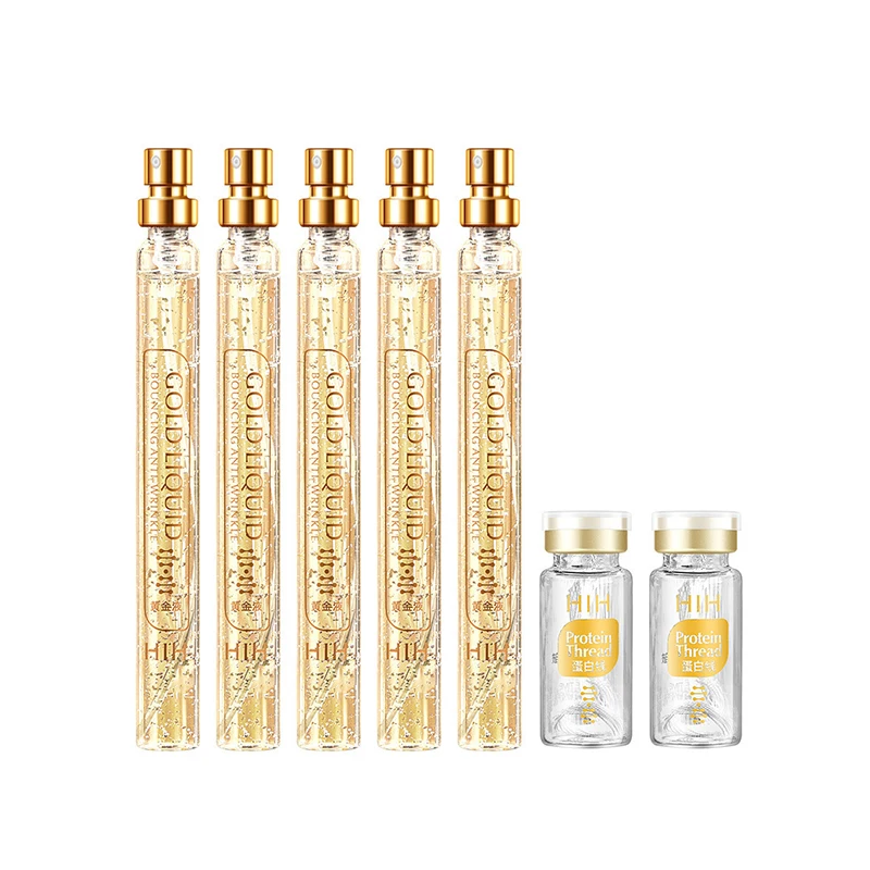 Vesta Collagen Thread Removal Wrinkles Facial Thread Lift Gold Protein Peptide Line Carving Face Serum