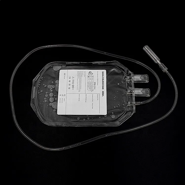 450ml 500ml medical single triple plasma collection blood bag