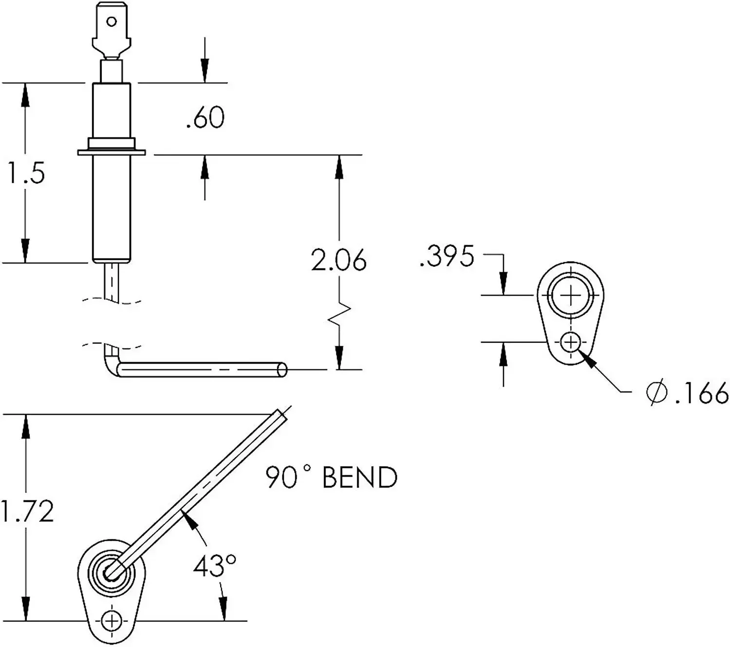 SEN01114 Furnace Flame Sensor Replacement Part for Trane & American Standard Furnace - gas burner parts, kitchen lighter