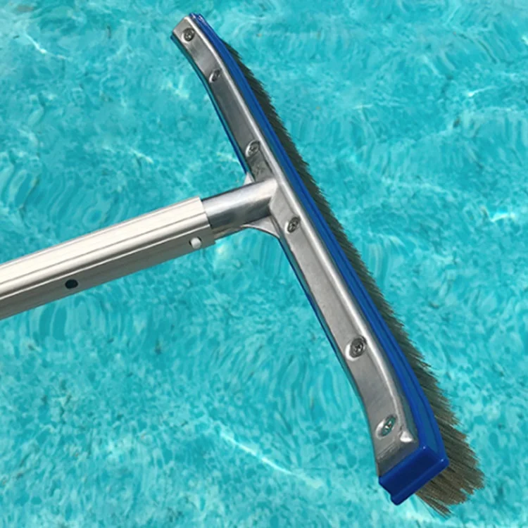 Пластиковая виниловая вакуумная щетка для чистки бассейна и углов