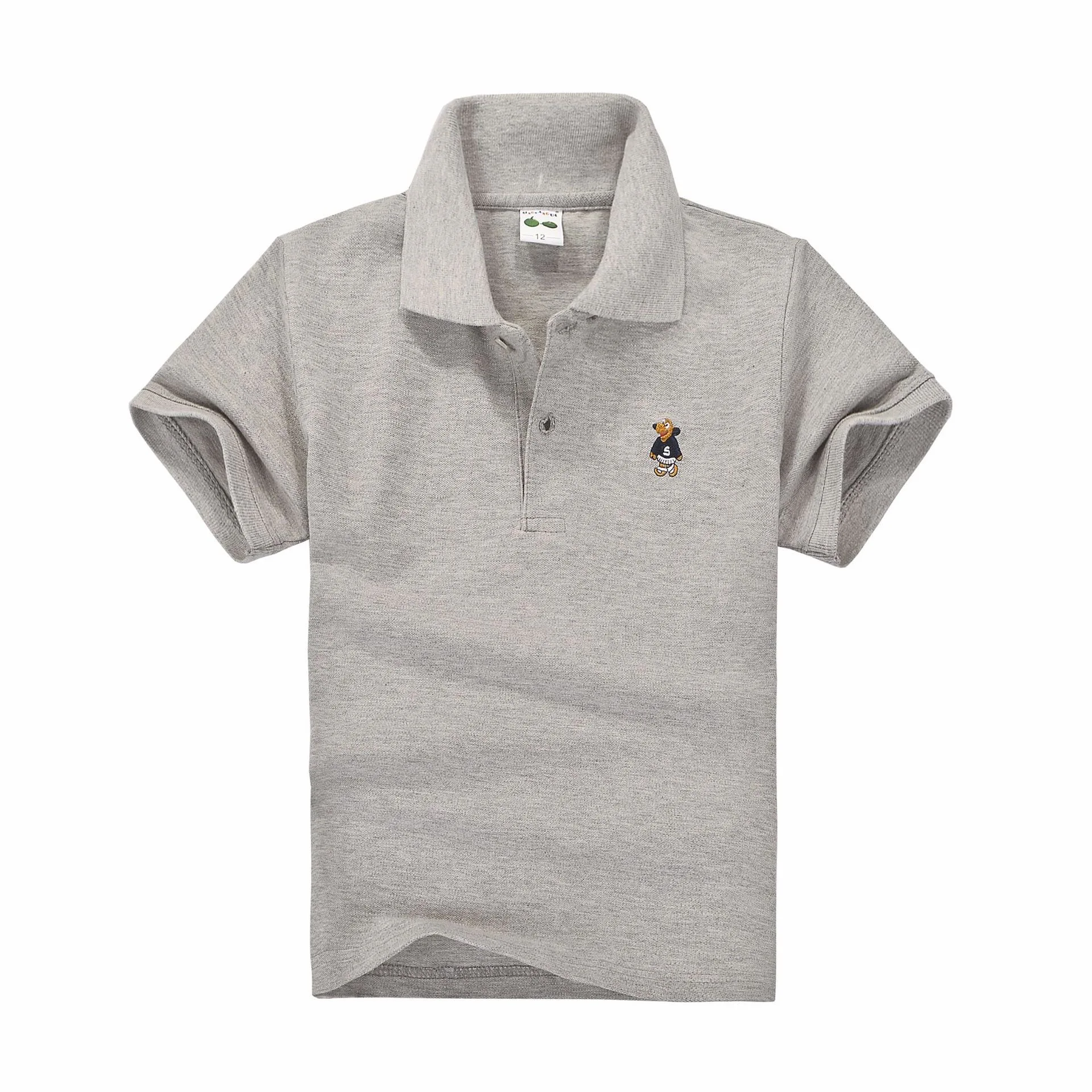 Kid Clothes Wholesale Custom Children School Uniform Polo Shirts Plain Cotton Short Sleevekids Boy Kids Shirts