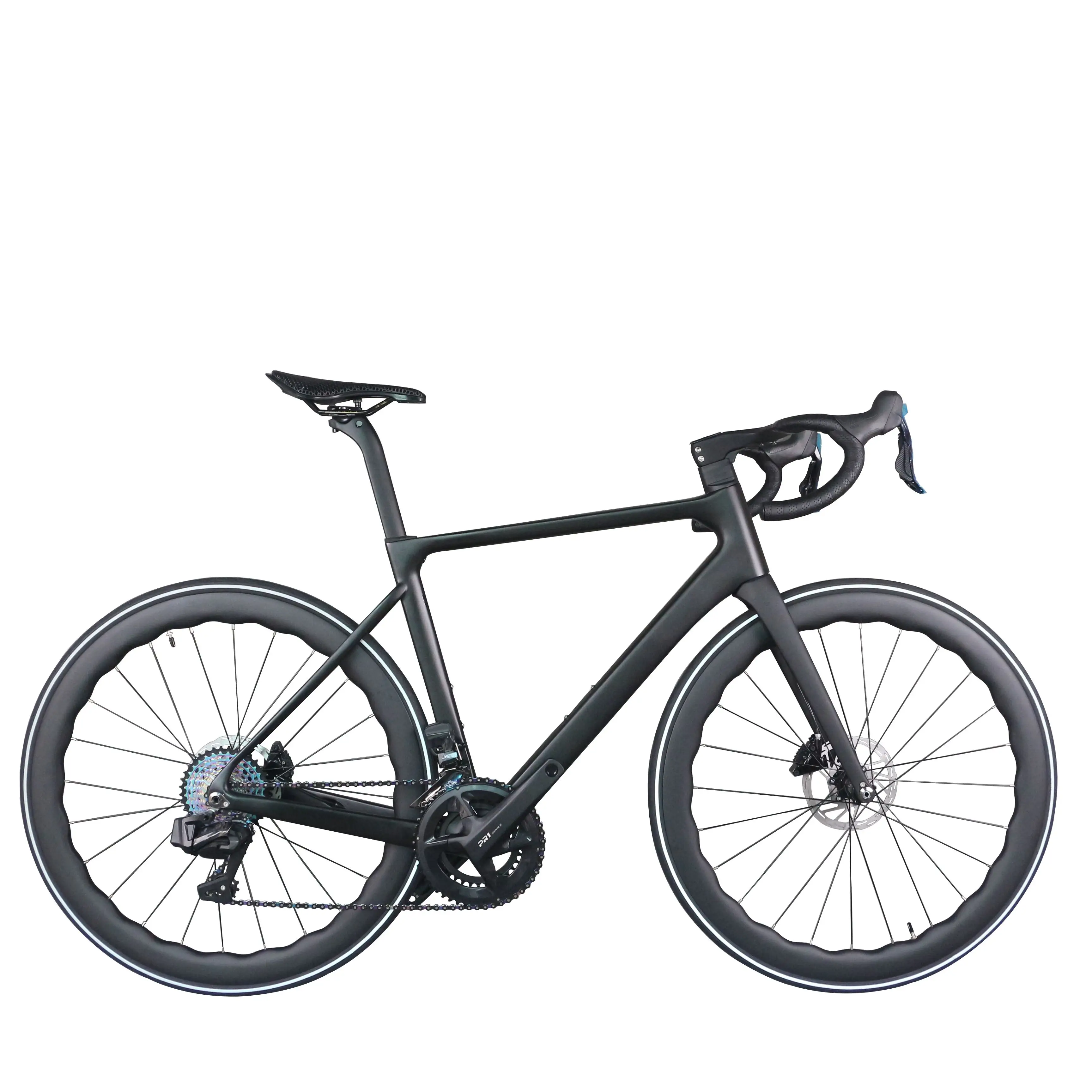 28 Speed Carbon Fiber T1000 Disc Road Bike TT-X43 Hydraulic Di2 Groupset Carbon Wave Wheels Size 45/48/50/52/54cm