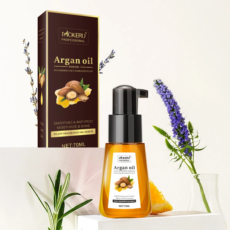 Hair Care Products Argan Oil Morocco Hair Treatment Anti-Frizz Nourishing Essential Hair Serum Oil