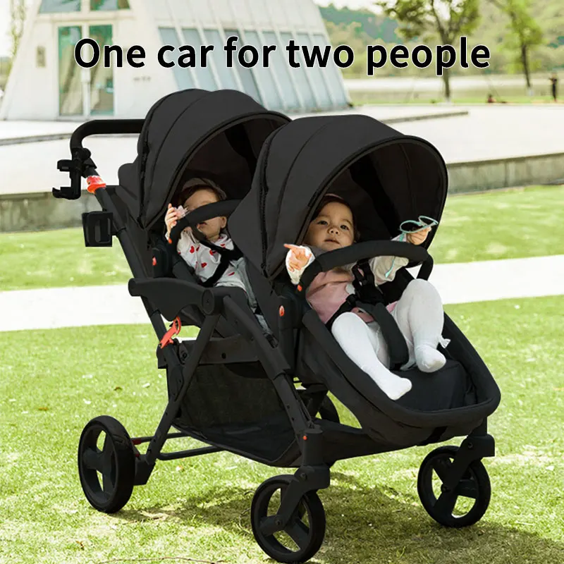 Free Design Luxury Trolley Baby Stroller, Cobabies Twins Baby Stroller for 0-3 Years/
