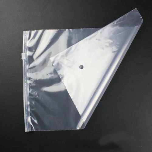 Customized printed logo matte frosted ziplock bags pvc pe zipper lock plastic zip bag for clothes