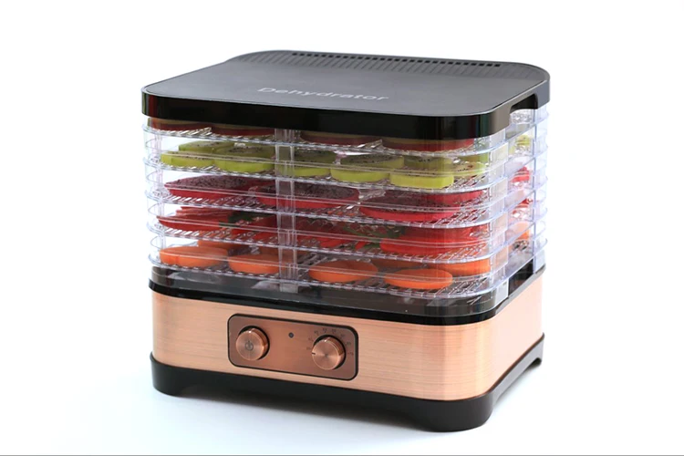 Vasion 5 tray electric square food dehydrator fruit drying machine