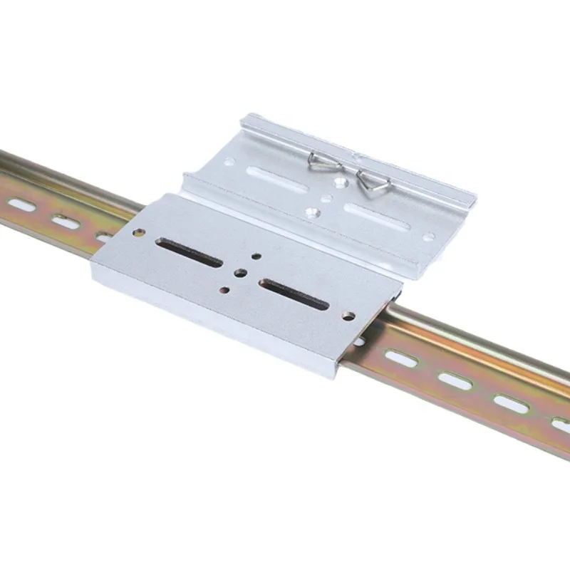 Aluminum installation clip 35mm Din guide rail sleeve Metal aluminium guide rail buckle ,din rail clip