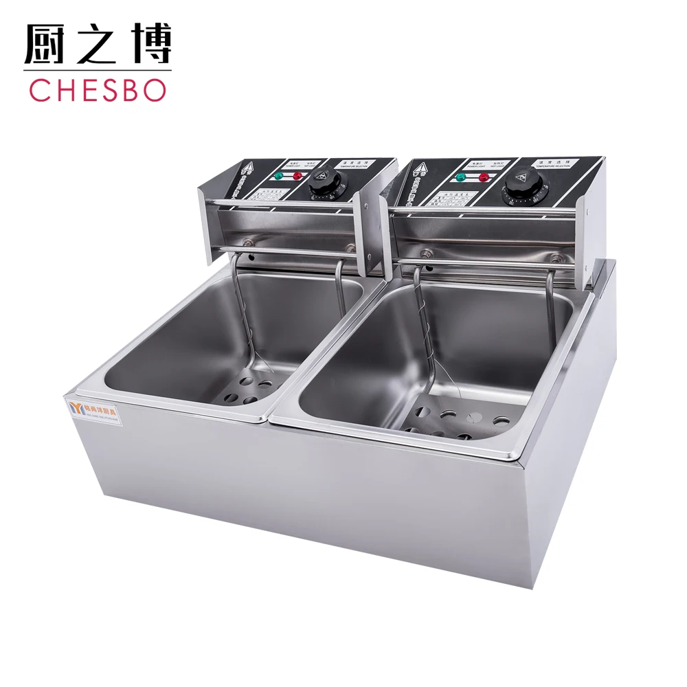 5000W 12 Liter Oil Capacity Electric Continous Potato Chips Deep Fryer Machine with Stainless Steel Basket