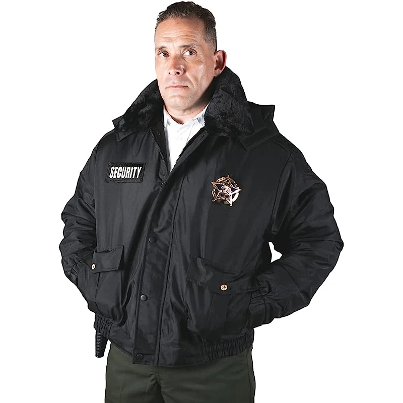 All Season Nylon Oxford WatchGuard Security Guard Clothing Combat Jackets Security Guard Jacket For Men