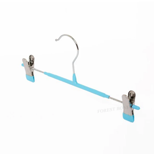 Pant Hangers Skirt Hangers with Adjustable Clips Metal Trouser Clip Hanger