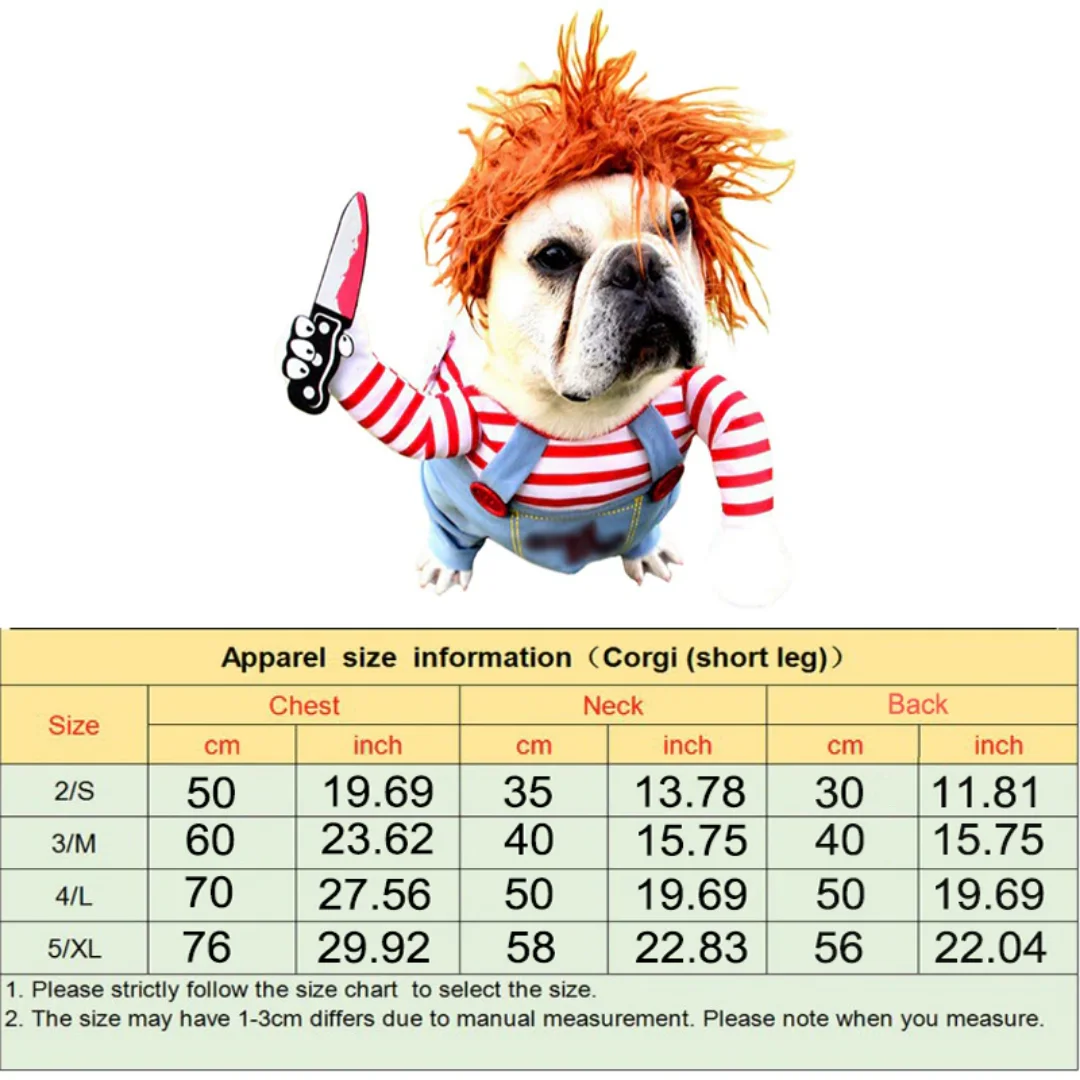 Dog Funny Dog Clothes Pet Cosplay Costume Halloween Christmas Comical Outfits With Wig Set Pet Cat Dog Festival Party Clothing