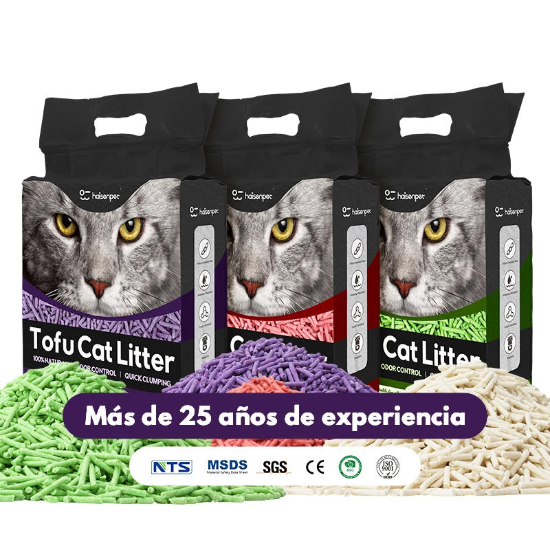 OEM ODM Factory Wholesale Strong Clumping Ability Kitty Sand Dust Free Deodorization Tofu Cat Litter