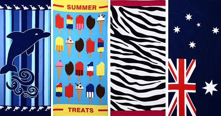 
40 x 70 extra large 400g printed microfiber indian beach towels for sublimation 