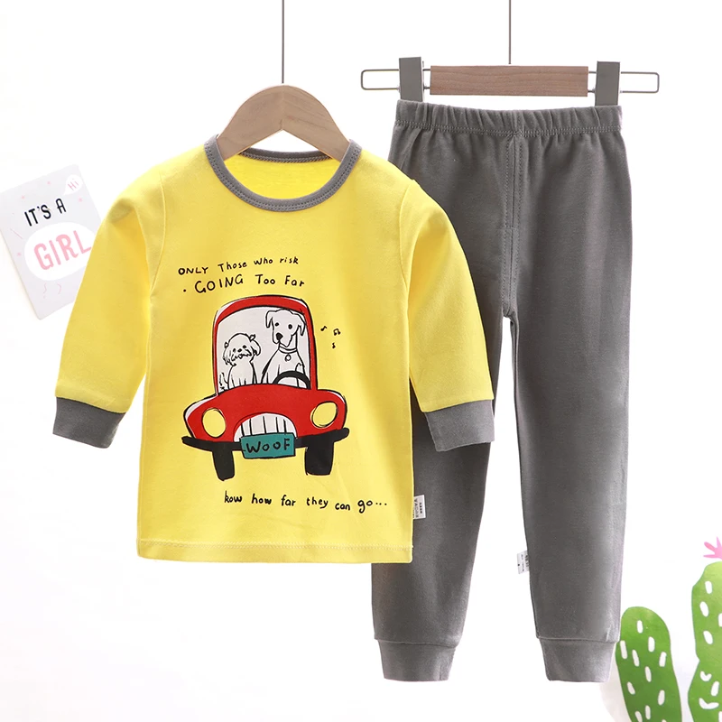 Spring Autumn Baby Boys Children Clothing Sets 2 Suits 100% Cotton kids sweat suits