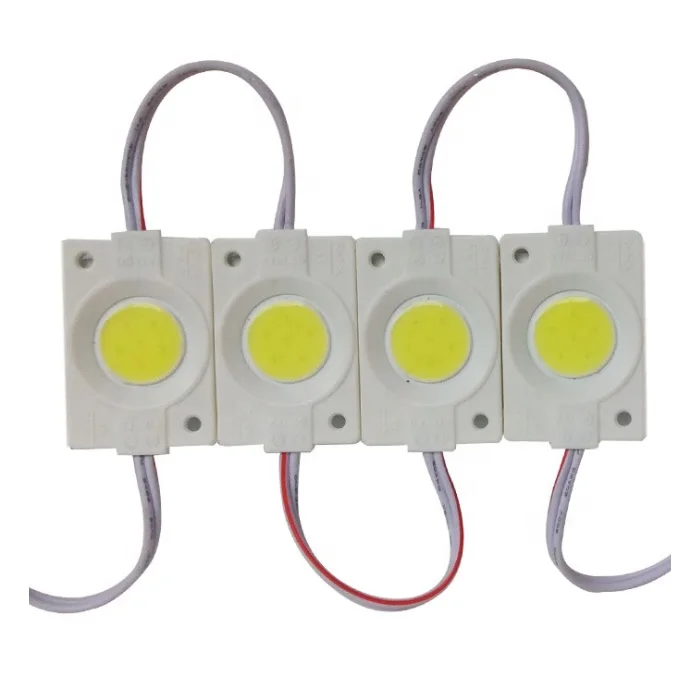 dc 12v 24v 2.4w injection waterproof display cob round led module light