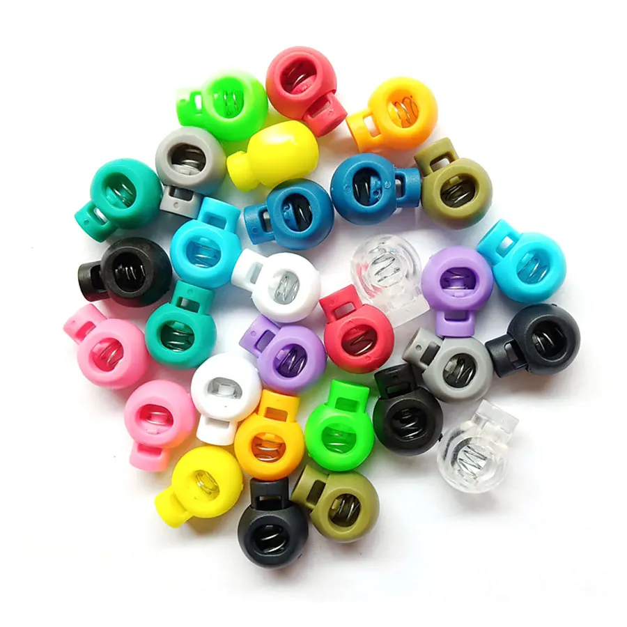 Plastic Cord Lock String End Sliding Adjustable Plastic Drawstring Rope Cord Lock