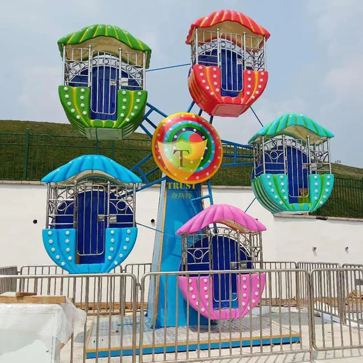 8 Seats Christmas Small Basket Ferris Wheel Amusement Ride Kids Mini Ferris Wheel for Sale