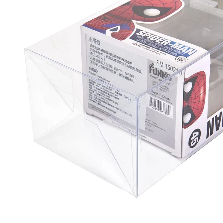 Factory Price Wholesale 0.35 0.5 0.6mm PET Plastic Funko Pop Protector Packaging Box Clear Funko Pop Protector Case
