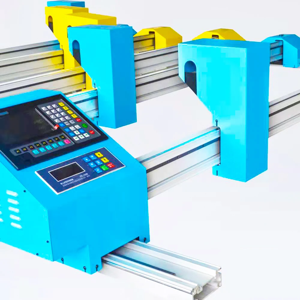 Portable Gantry plasma cutting machine dual drive foot stable innovation cheaper commercial accurate fast cam software Fang Ling
