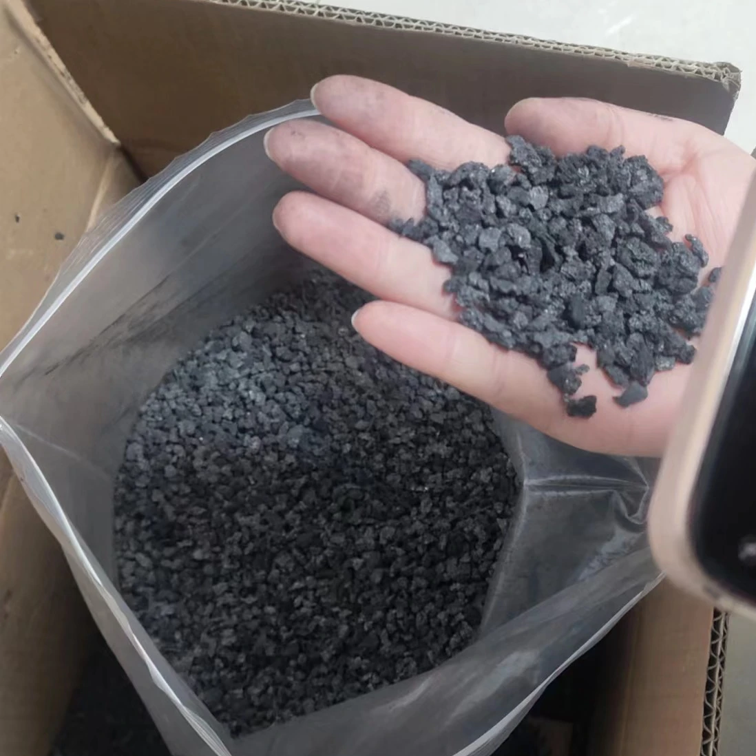 China manufacturer Calcined Petroleum coke Iron making Customized Particle Size