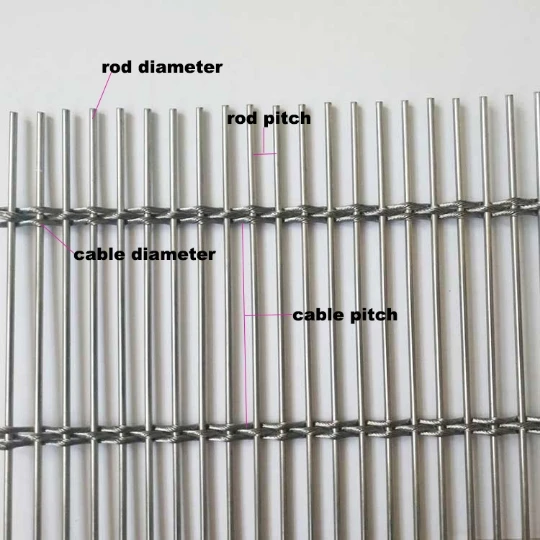 stainless steel decorative mesh Curtain Wall Mesh