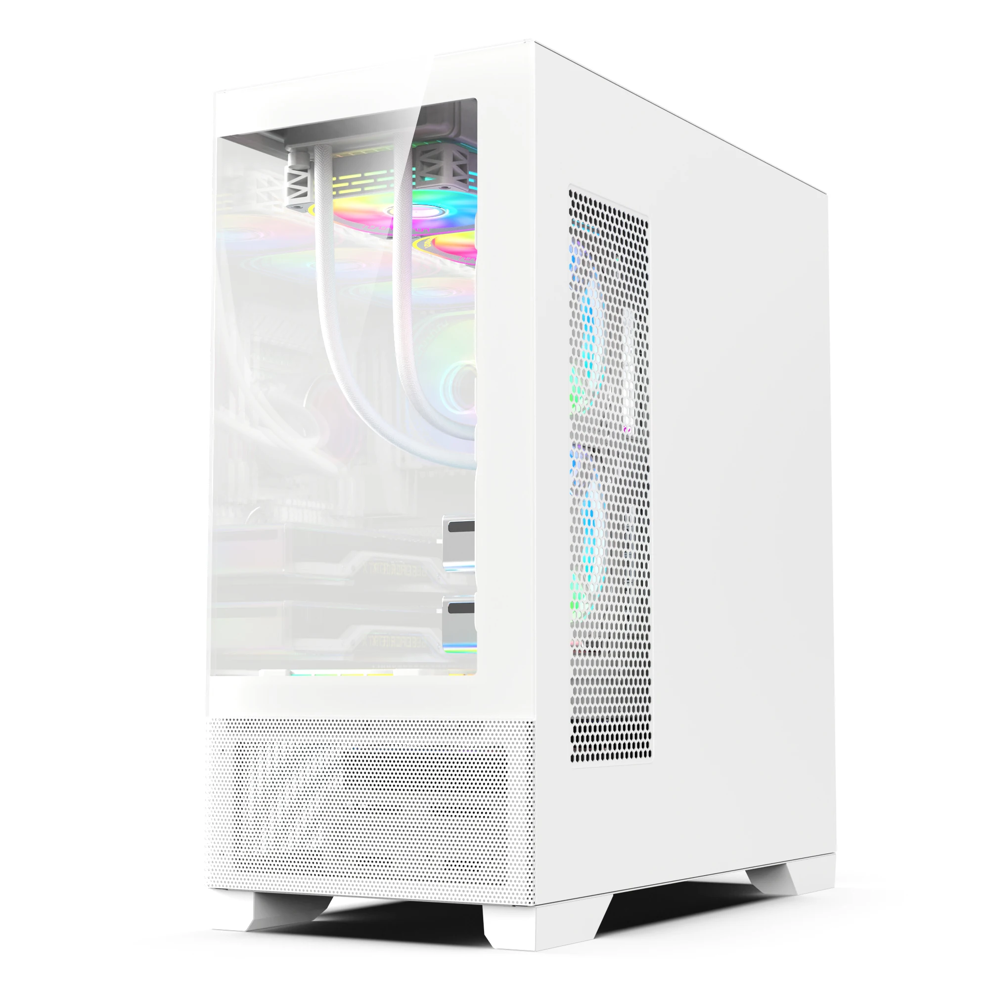 New Design PC Case Gaming Cabinet ATX Computer CPU Server Chassis Towers Tempered Glass Steel Frame For Desktop