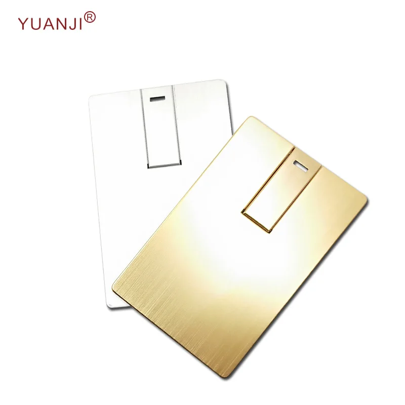 Hot-selling Promotion Business Gift Metal Card Shaped USB Flash Drive