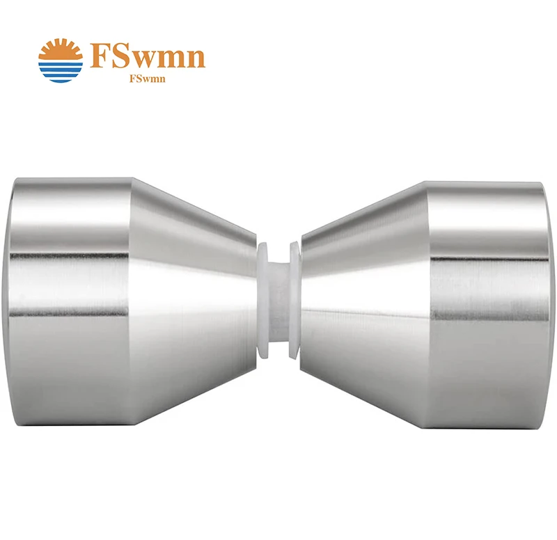 Bathroom hardware accessories Double sided furniture Forged shower door handle knob