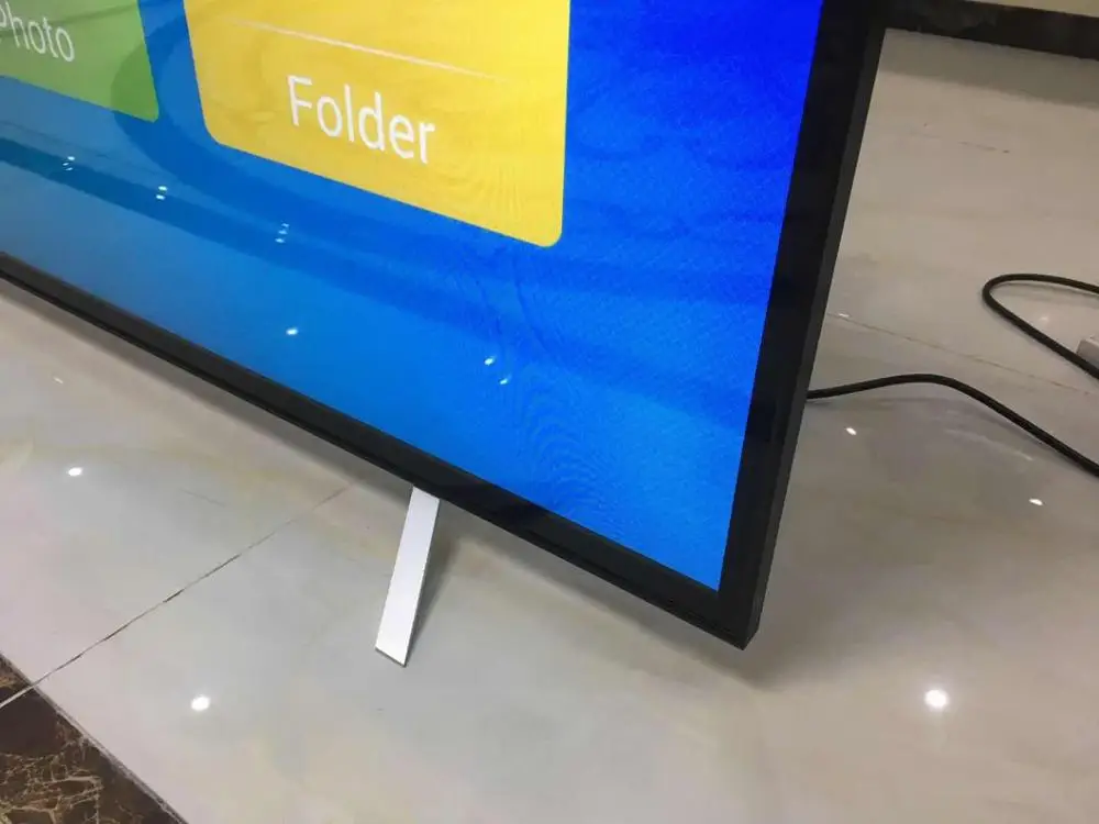 Big size 90 inch 4K UHD flat screen display DLED television with WIFI Android smart TV DVB T2 TV