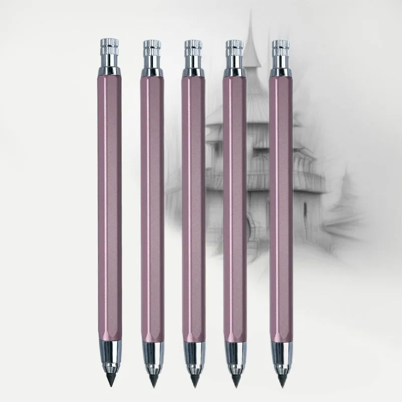 4.0mm Metal Holder Mechanical Pencils Sketch up Automatic Mechanical Graphite Pencil for Draft Drawing