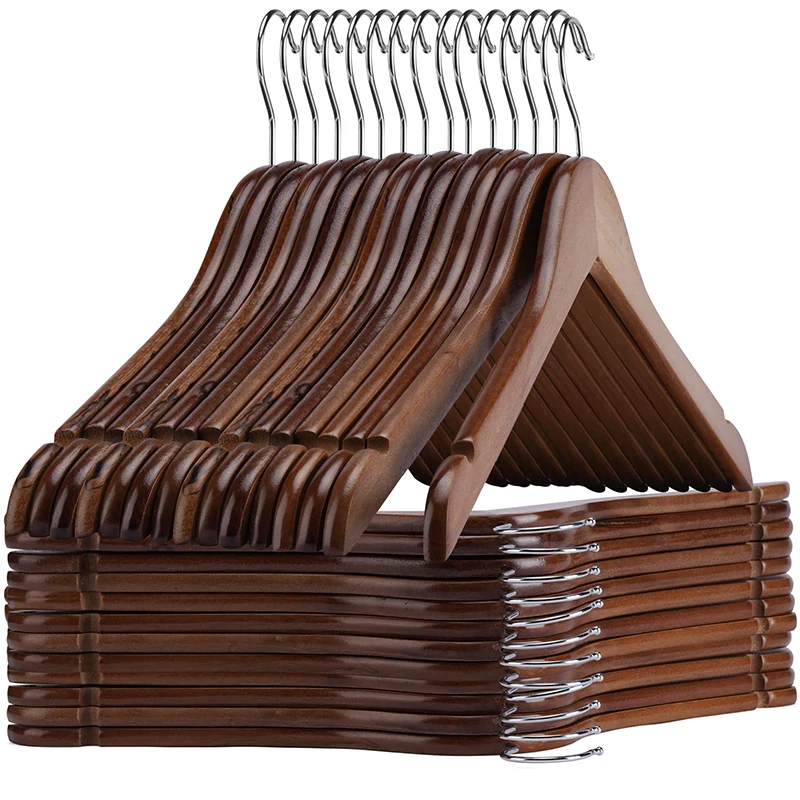 Manufacturer Laundry Wooden Clothes Suit  Garment Hangers Wholesale For Sale