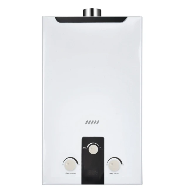 China Manufacturer Glass Panel Flat Design Water Heater Wall Mounted Gas Water Heater