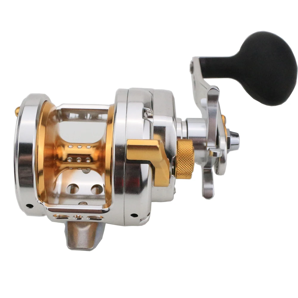 WSF06 Customize Full Metal Slow Jigging Reel Blue 13kg 1500 6.3:1 Speed Deep sea Boat Fishing Reel Metal Saltwater