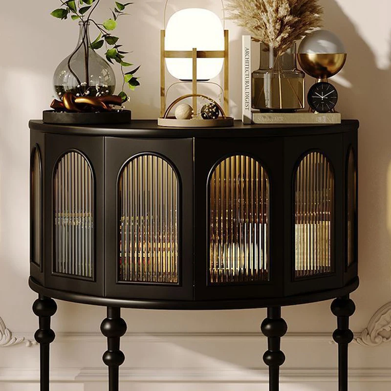 AOMISI CASA French Vintage Solid Wood Bedside Table Modern Living Room Side Cabinet Bedroom Single Drawer Storage Bedside Table