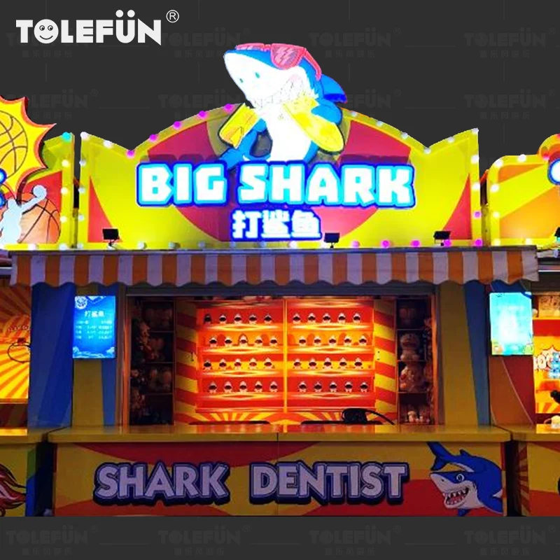 Tolefun Europe And America Funfair Luxury Custom Outdoor Led Marquee Letters Striped Booth External Carnival Games For Adults