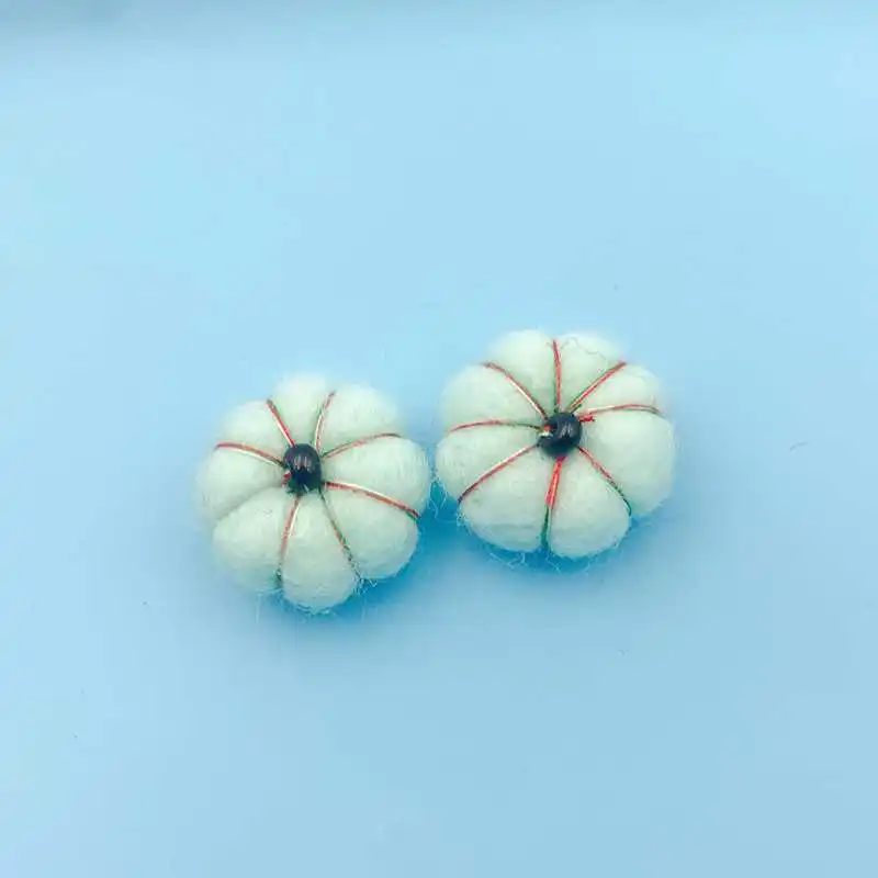 custom size Wool Pumpkins For Crafts Felt Accessories Diy