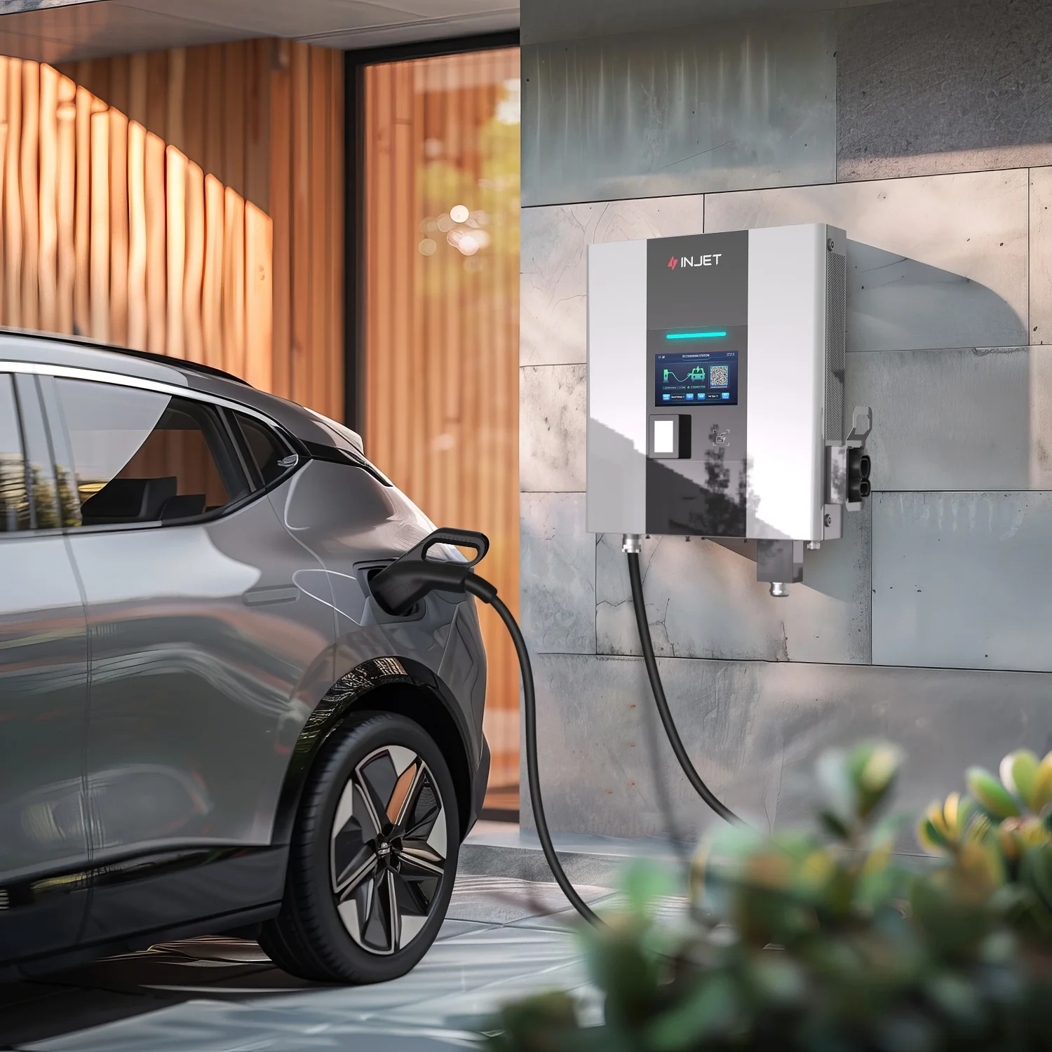 Зарядное устройство Ccs2 30Kw Wallbox 40Kwh Dc зарядное 40Kw настенное с cccs привязанным